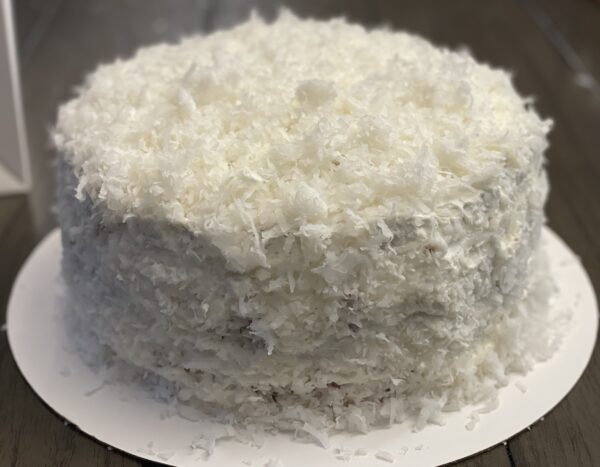 Coconut Cream Cake with Whipped Cream Frosting